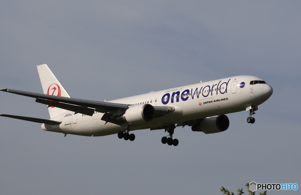 着陸　JAL 767-300ER