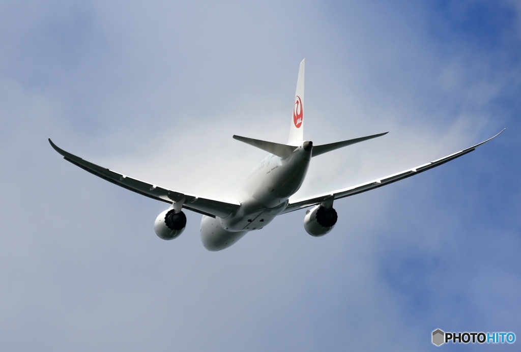 雲に向かって ☮JAL 787-8 ﾍﾞｲﾊﾟｰ