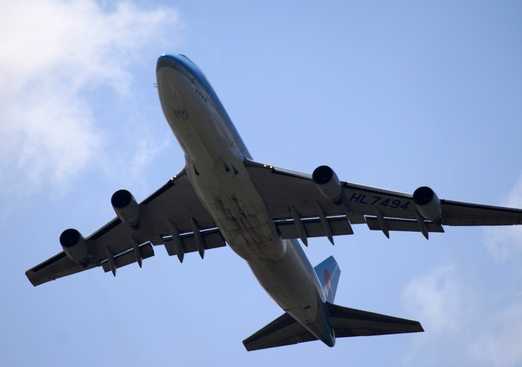 Korean 747-4B5 飛行　
