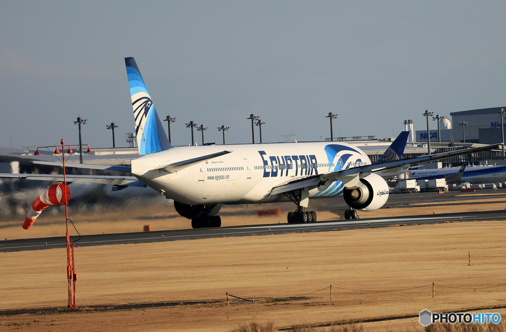 離陸☀Egyptair 777-300 SU-GUM