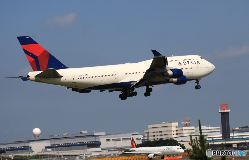 DELTA ７４７ジャンボ機　