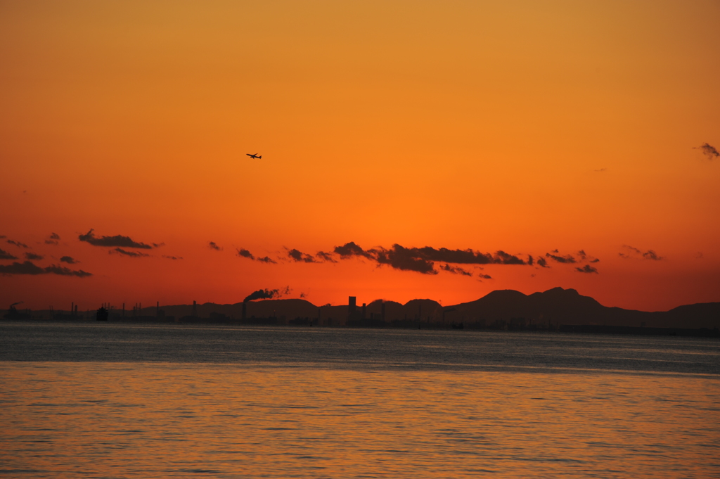 「綺麗な夕焼け」３