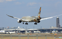 「良い空~」 ETIHAD 787-9 A6-BLC着陸 「良い空~」 ETIHAD 787-9 A6-BLC着陸