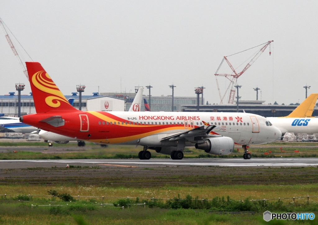 Hongkong Airline A320-214 出発　