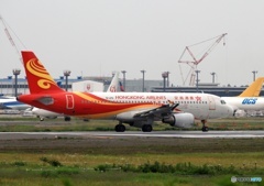 Hongkong Airline A320-214 出発　