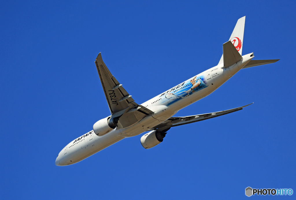 「スカイ」 JAL [JET KEI] 777-346 JA733J 飛行