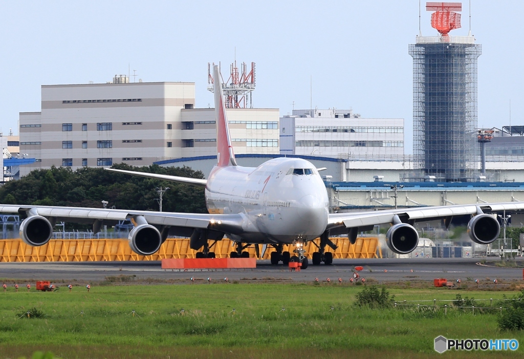 出発　ASIANA 747-400