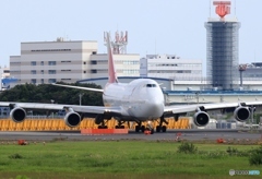 出発　ASIANA 747-400