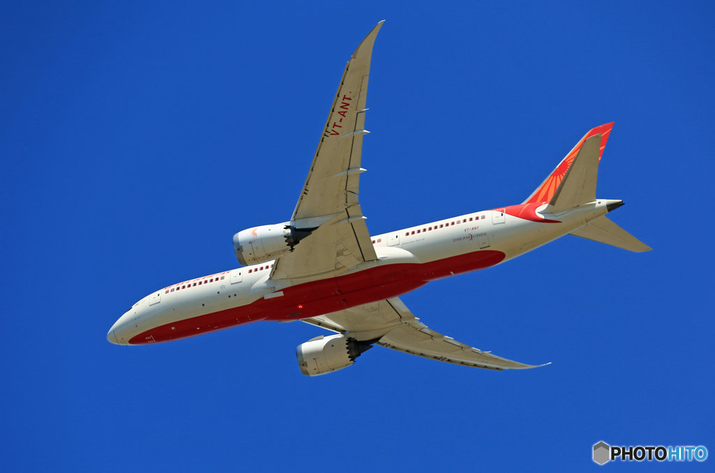 「すかい」 Air India 787-8 VT-ANT離陸