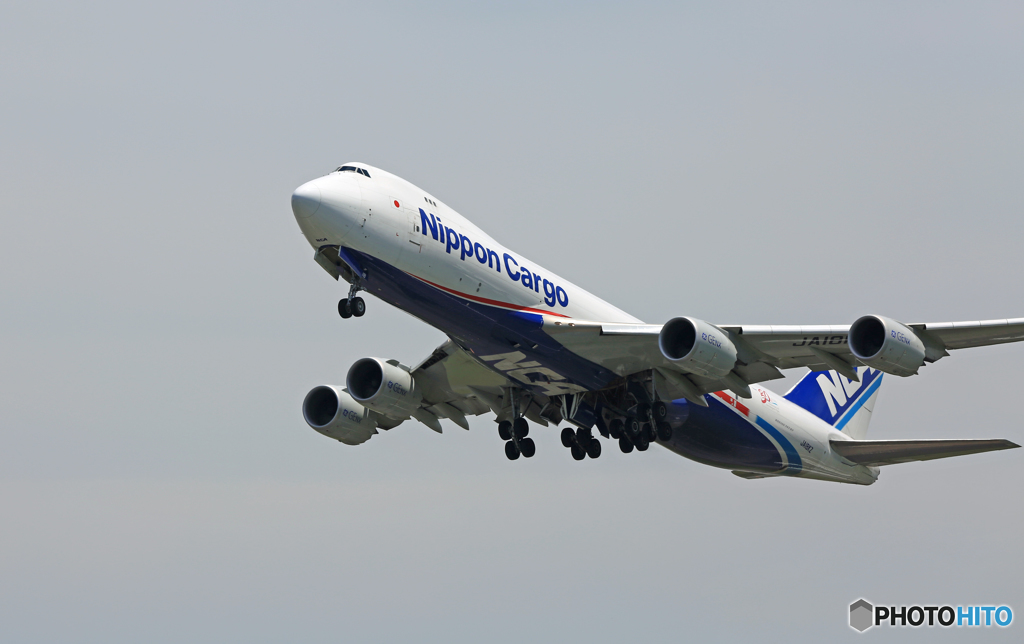 NCA 747-8KZF JA18KZ 出発 