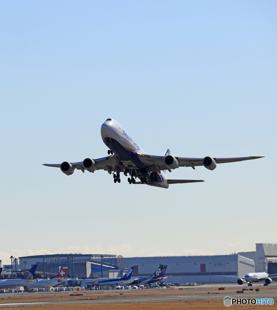 「ぶるー」 NCA 747-8KZF JA16KZジャンボ  