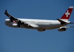 SWISS A340-300 離陸