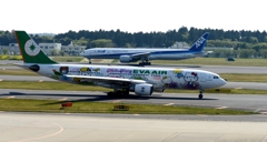 出発（19）　EVR A330 Hello Kitty 　