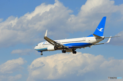 「☁雲」厦門航空 737-85C B-5318 着陸 「☁雲」厦門航空 737-85C B-5318 着陸