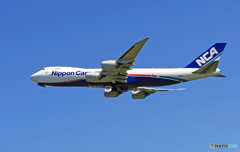 [青い空] NCA 747-8KZF JA18KZ出発