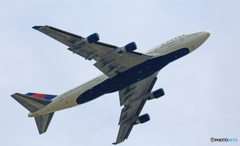 DELTA 747-400 N662US 出発 