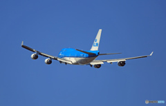 KLM 747-400 PH-BFT 飛び立ち　