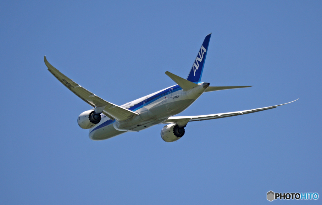 飛び立ち ANA 787-8 JA840A
