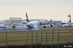 ✈エミレーツ航空A380-861 A6-EDE 到着  ✈エミレーツ航空A380-861 A6-EDE 到着