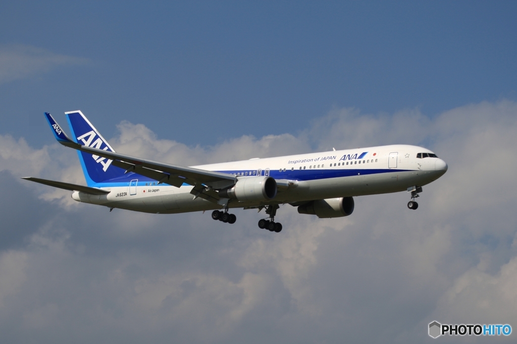 ANA 767-300 着陸　