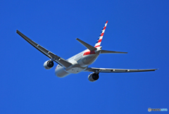 American 777-223 N750AN 出発　