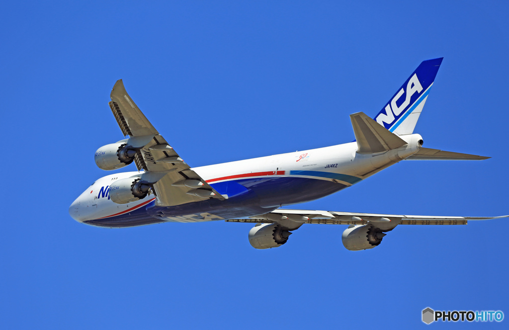 ✈NCA B747-8KZF JA14KZ ✈飛び立ち　