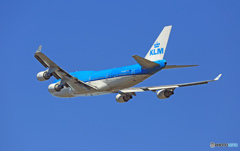 KLM 747-400 PH-BFF 飛び立ち　