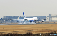 到着NCA 747-8KZF JA16KZジャンボ保存委員会 