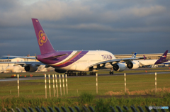 「ぶるー」 Thai A380-841 HS-TUB 離陸です