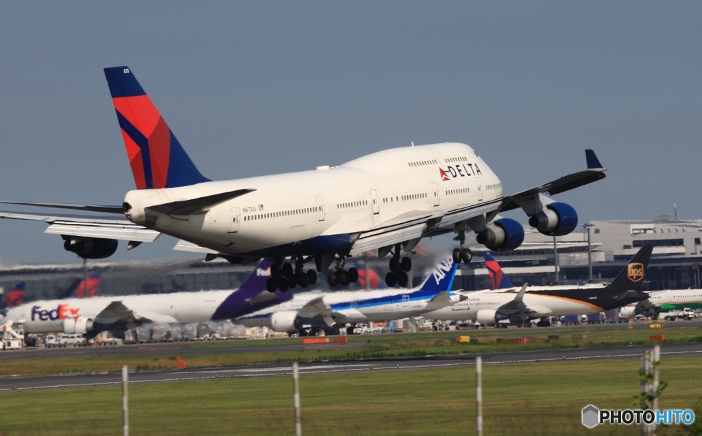 DELTA ７４７ジャンボ機　