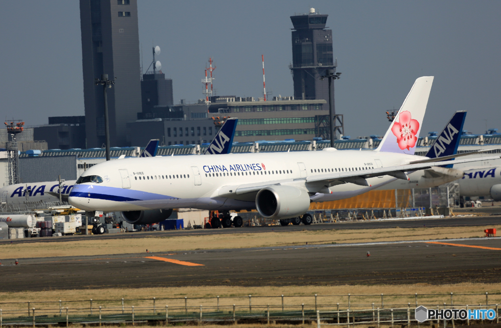 ☀China A350-900 B-18906 出発