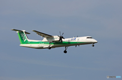 ANA ﾎﾞﾝﾊﾞﾙﾃﾞｨｱDHC-8-400 JA857A 到着 