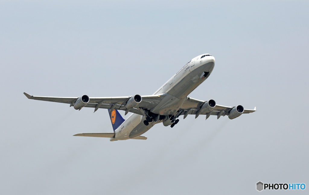 Lufthansa A340-300 D-AIGE 出発 