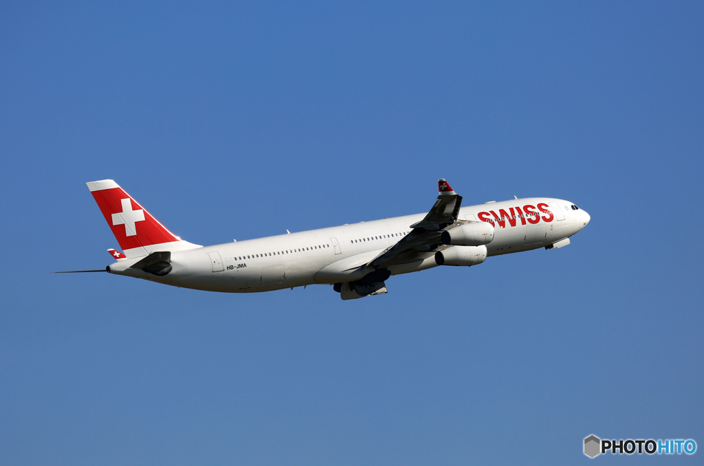 SWIISS A340-313 HB-JMA 離陸  