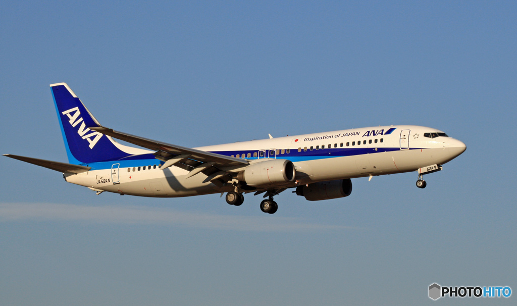 ANA 737-881 JA52AN 着陸 