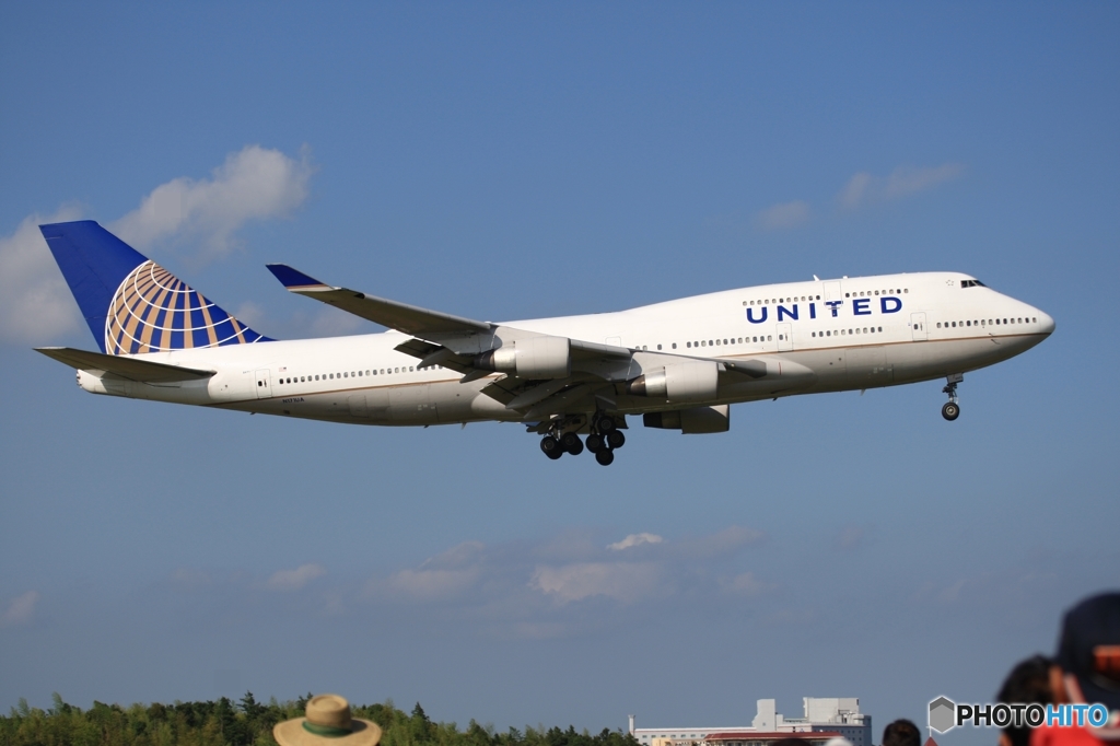 来た～あ！　UNITED 747-400 