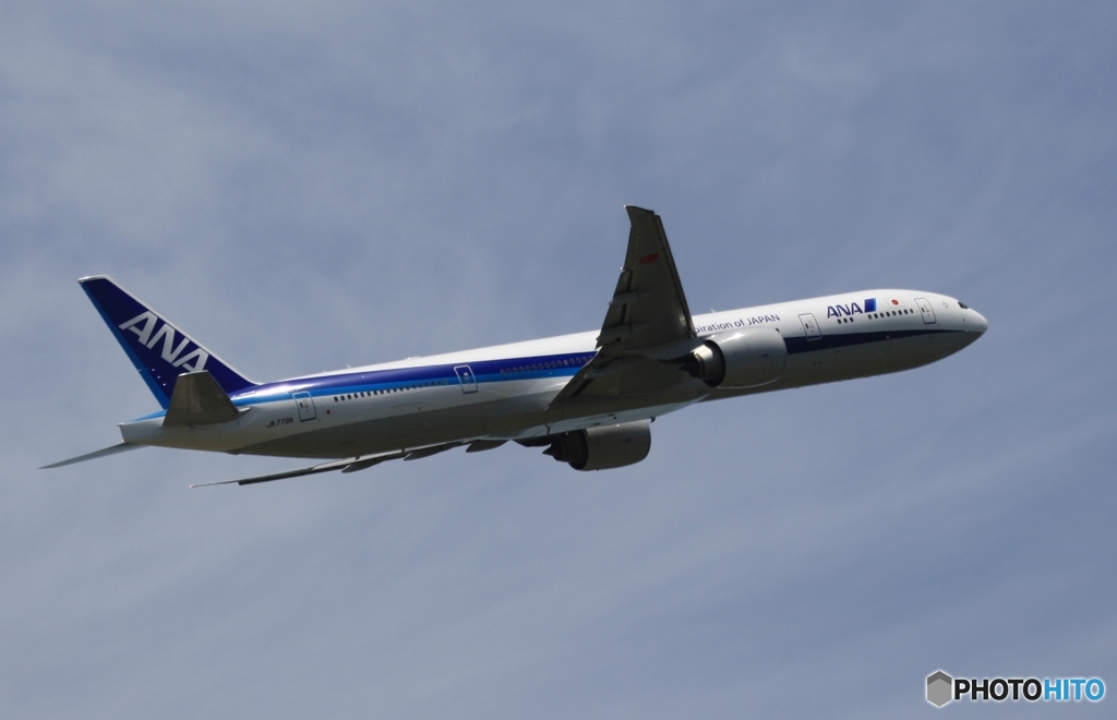 ANA 777-300 飛行　