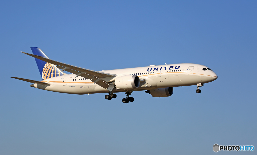 UNITED 787-8 N26909 到着 