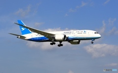 厦門航空XIAMEN AIR 787-8 着陸 
