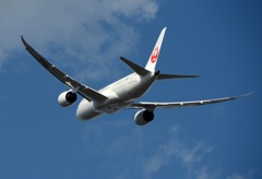 飛び立ち JAL 787-8