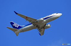 ANA 737-500 JA10AN 出発　