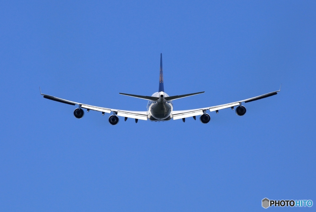 ジャンボ機 Lufthansa 747-400 出発
