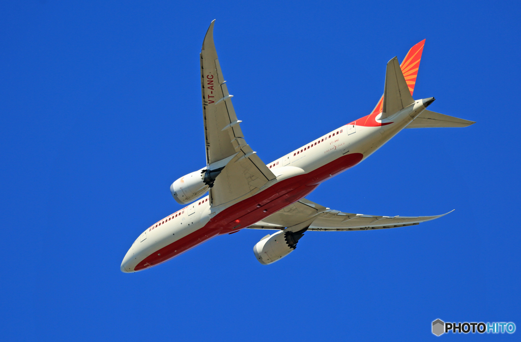 「空色」 Air India 787-8 VT-ANC