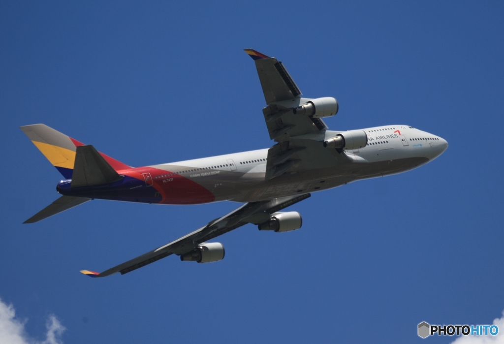 ASIANA 747-400 離陸