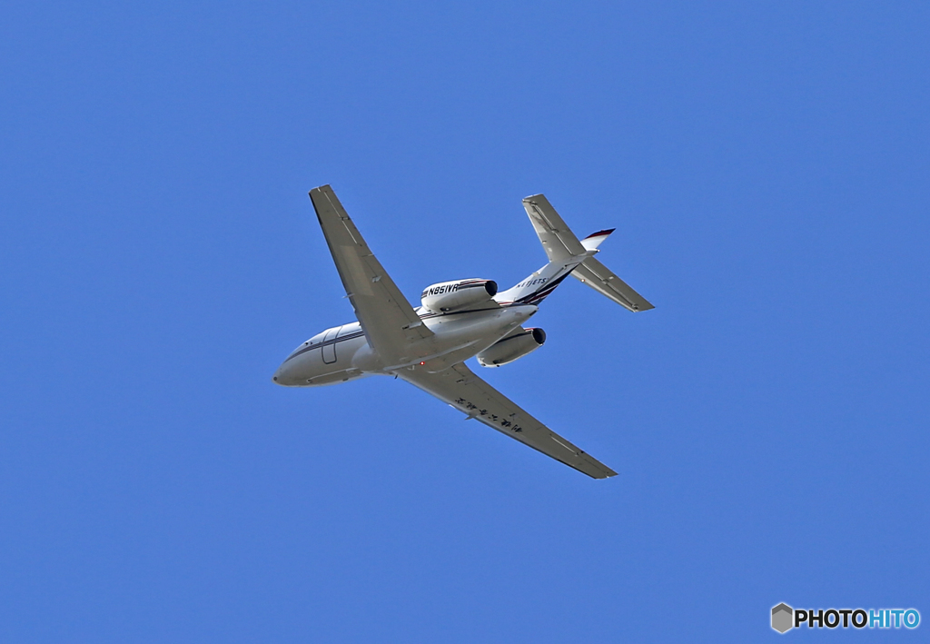 NET JET Hawker 800XP N851VR 離陸 