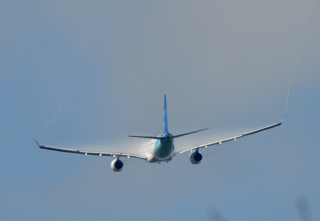 離陸（334）Garuda Indonesia A330 ﾍﾞｲﾊﾟｰ