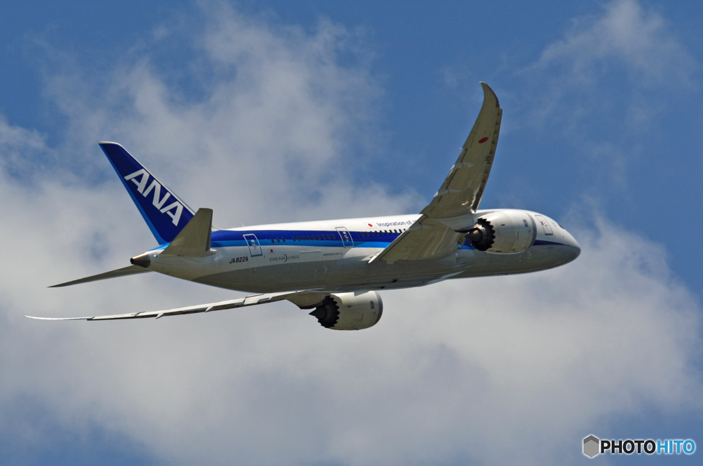 離陸 ANA 787-8 JA822A