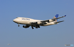 「青空」UNITED 747-400 N128UAジャンボ保存委員会