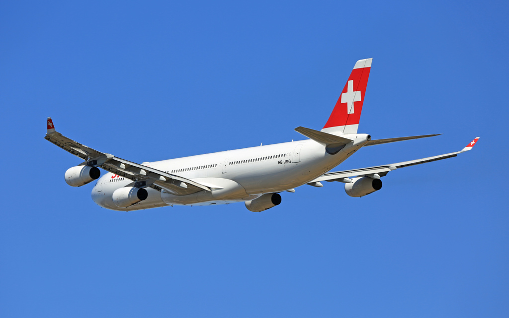 SWISS A340-313 HB-JMG 離陸 