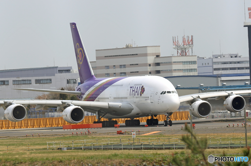 「すかい」 THAI A380-841  Takeoff